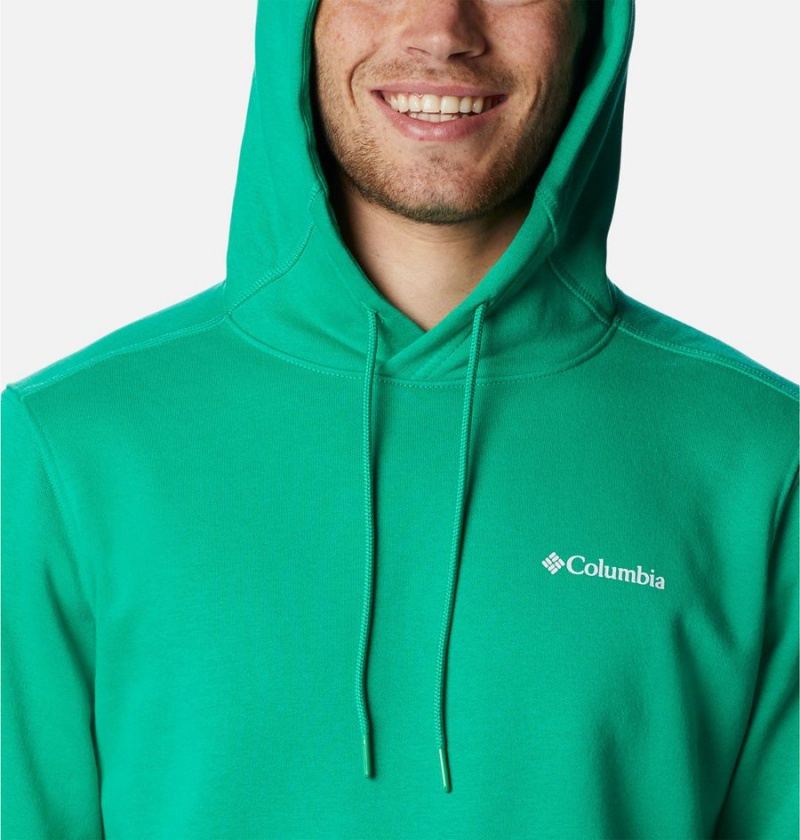 Green Men's Columbia CSC Basic Logo II Hoodie | NDKSO-5639