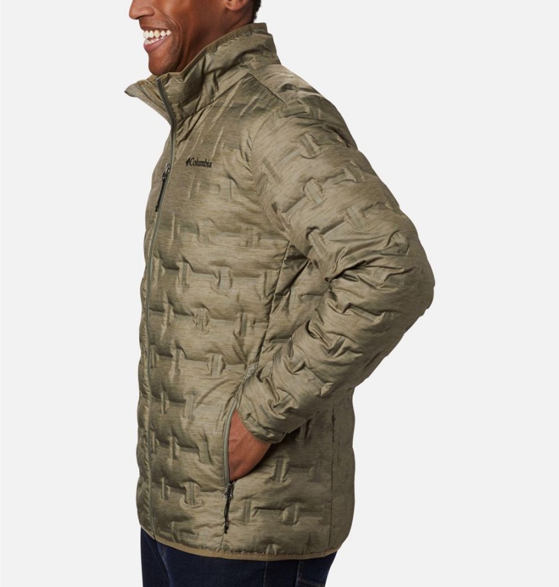 Green Men's Columbia Delta Ridge Insulated Puffer Jacket | BEZAO-0869