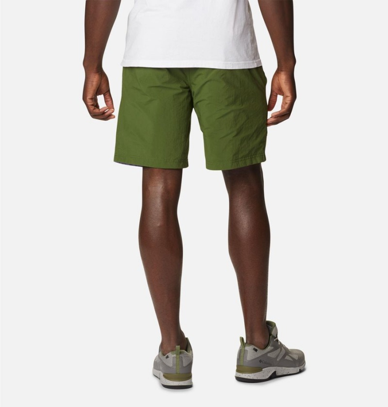 Green Men's Columbia Deschutes Valley Reversible Shorts | BKTVX-5384