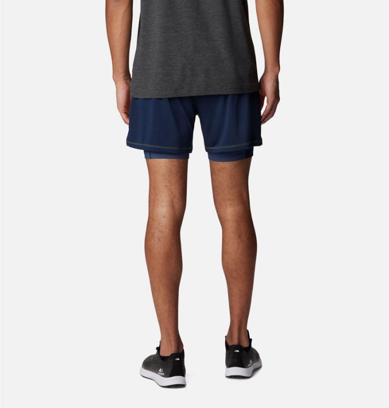 Green Men's Columbia Endless Trail 2-in-1 Shorts | LAVUP-3824