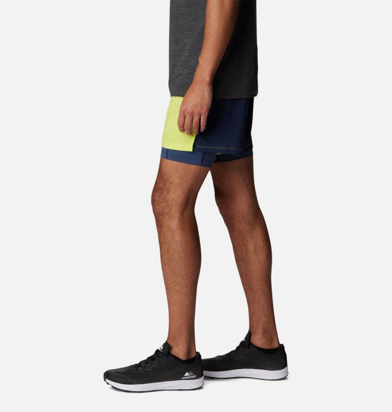 Green Men's Columbia Endless Trail 2-in-1 Shorts | LAVUP-3824