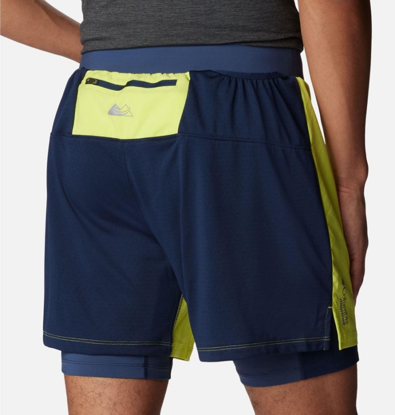 Green Men's Columbia Endless Trail 2-in-1 Shorts | LAVUP-3824