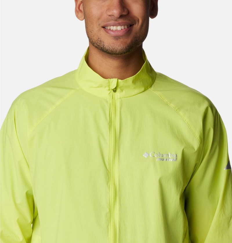 Green Men's Columbia Endless Trail Wind Shell Jacket Windbreaker | DKINH-3486