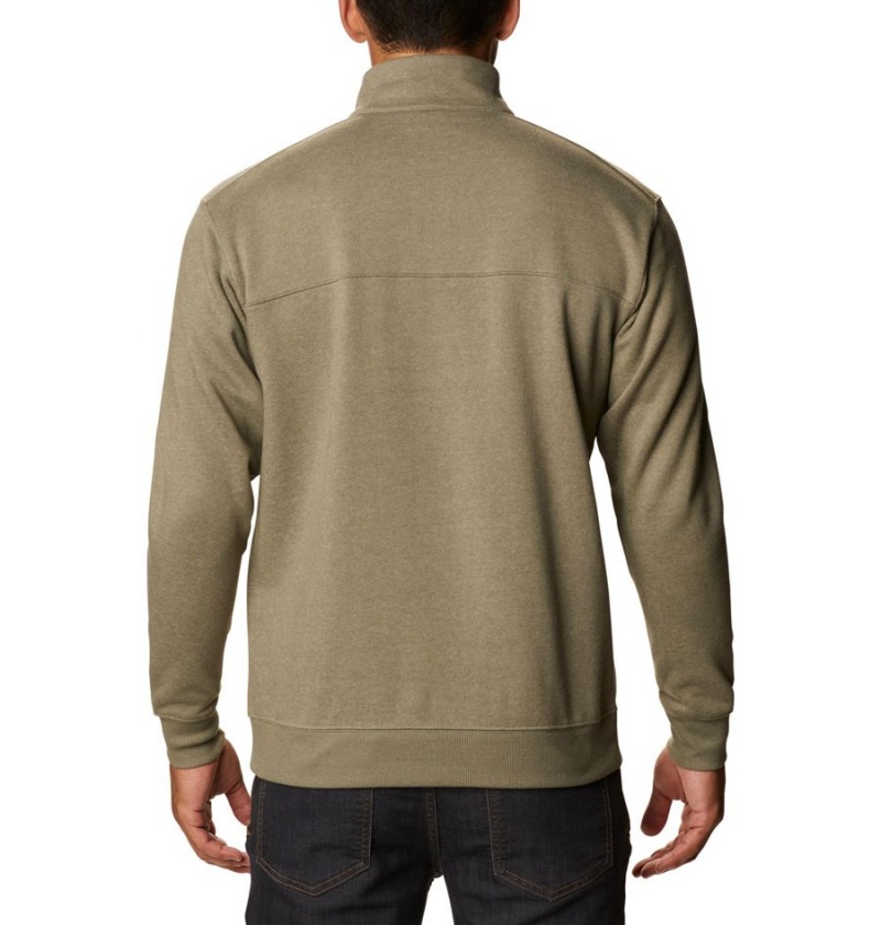 Green Men's Columbia Hart Mountain II Half Zip Sweatshirt | QIXCZ-4213