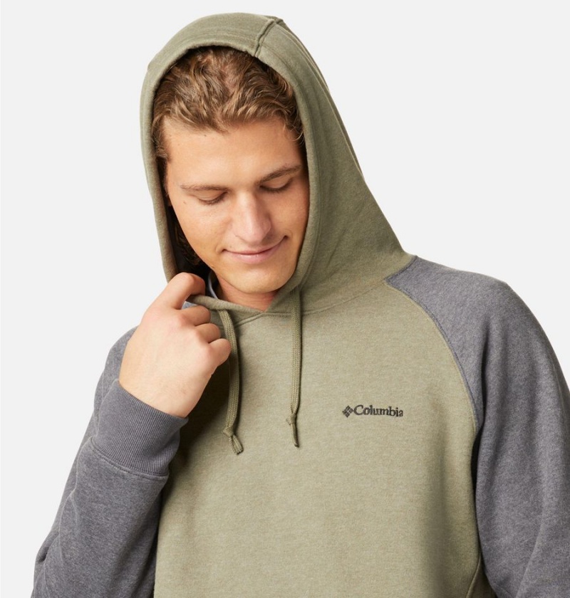 Green Men's Columbia Hart Mountain II Hoodie | UWCGP-8341