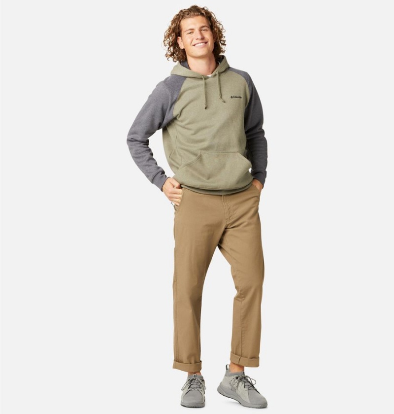 Green Men's Columbia Hart Mountain II Hoodie | UWCGP-8341