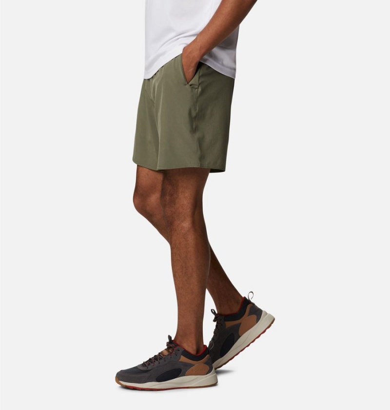 Green Men's Columbia Hike Shorts | WYINT-8734