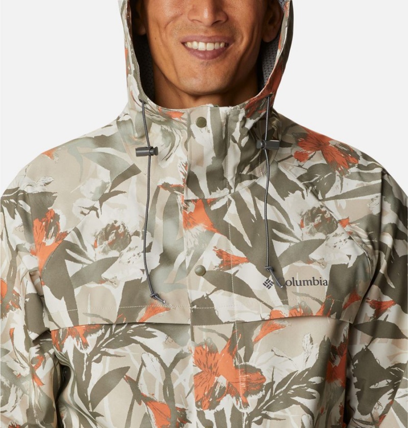 Green Men's Columbia Ibex II Shell Rain Jacket | KWHLV-9284