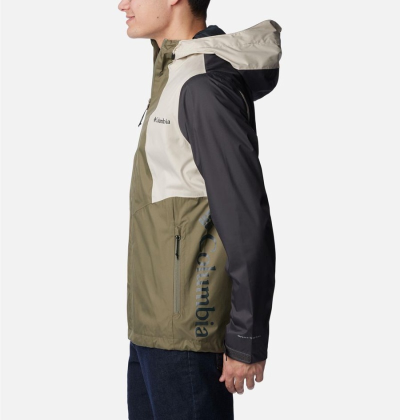 Green Men's Columbia Inner Limits II Rain Jacket | DXSRN-6837