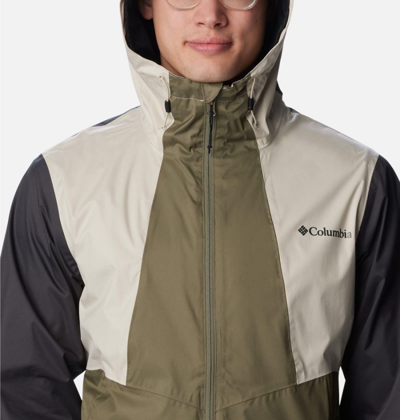 Green Men's Columbia Inner Limits II Rain Jacket | DXSRN-6837