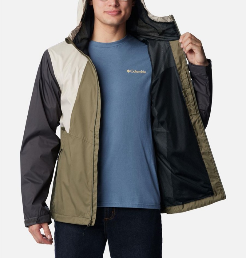 Green Men's Columbia Inner Limits II Rain Jacket | DXSRN-6837