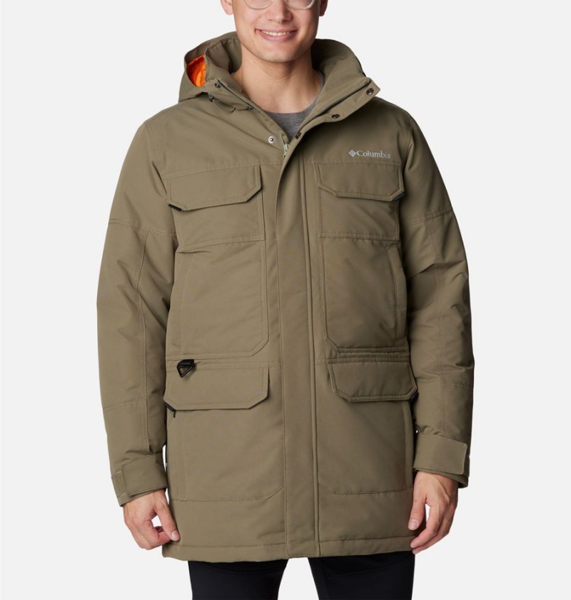 Green Men\'s Columbia Landroamer Down Coats | TSKGV-4789