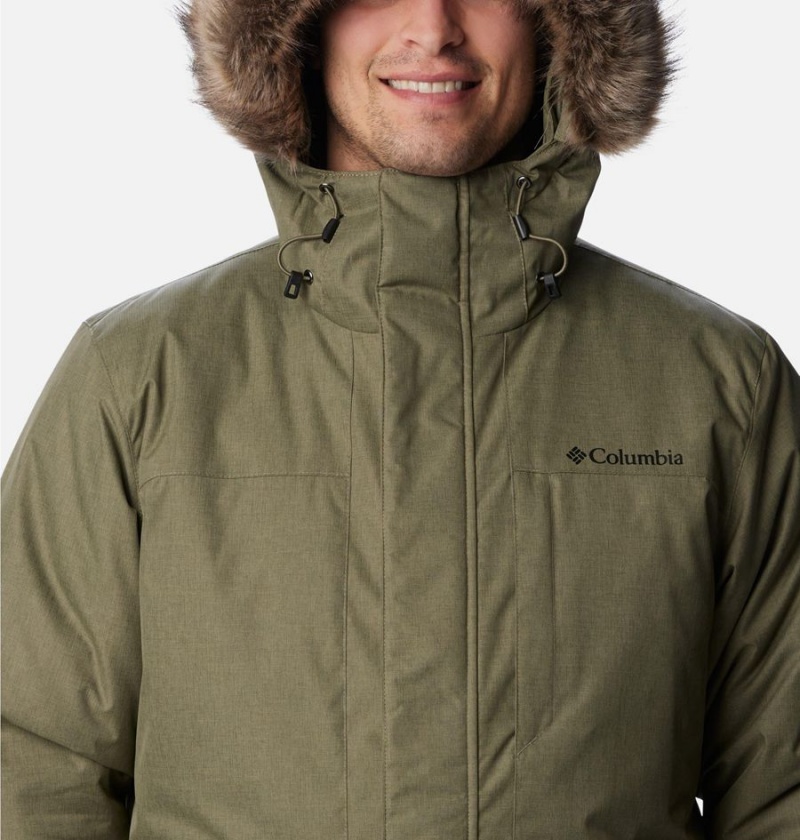 Green Men's Columbia Leif Trail Coats | VNIGR-7830