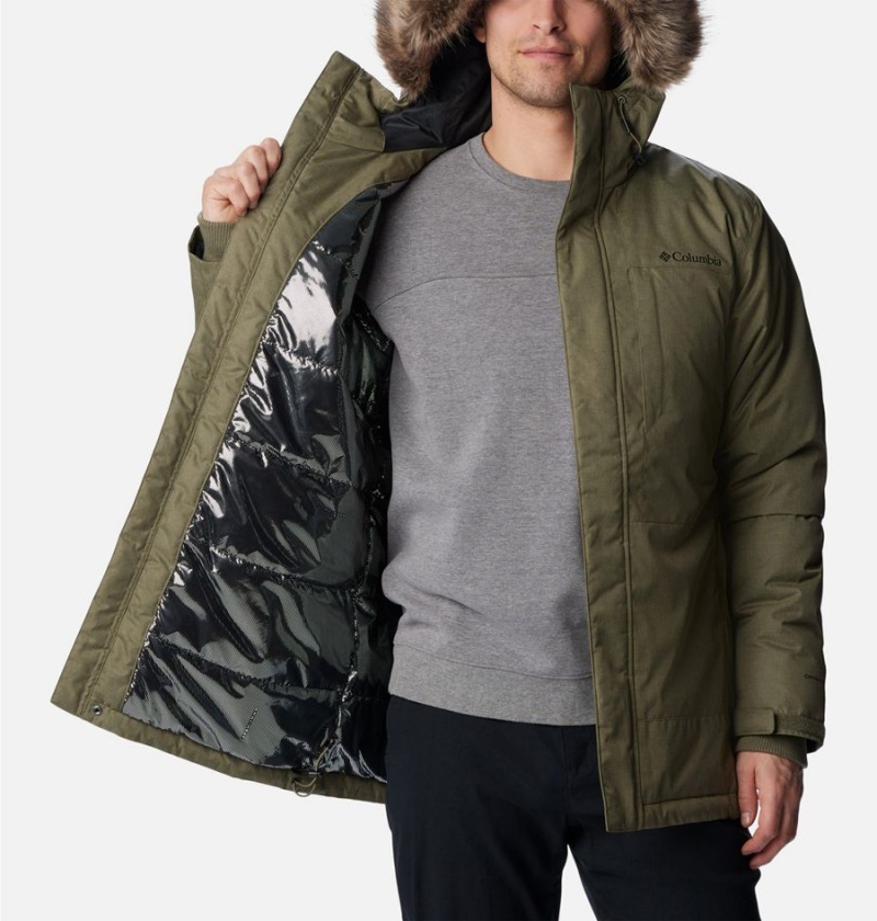 Green Men's Columbia Leif Trail Coats | VNIGR-7830