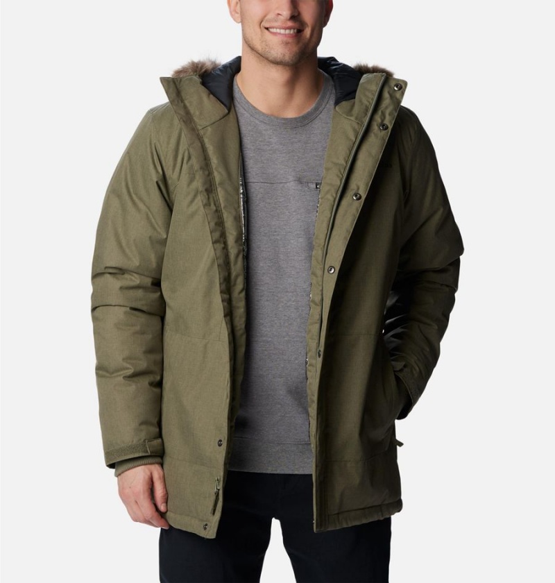 Green Men's Columbia Leif Trail Coats | VNIGR-7830