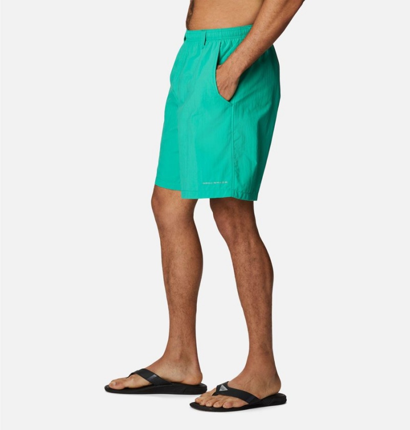 Green Men's Columbia PFG Backcast III Water Shorts | JRDNB-8426