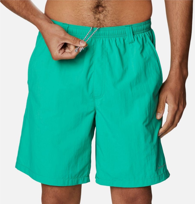 Green Men's Columbia PFG Backcast III Water Shorts | JRDNB-8426