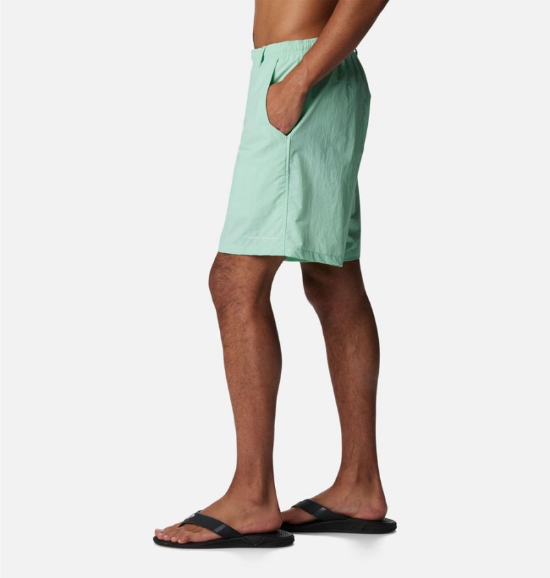 Green Men's Columbia PFG Backcast III Water Shorts | MVEUR-6495