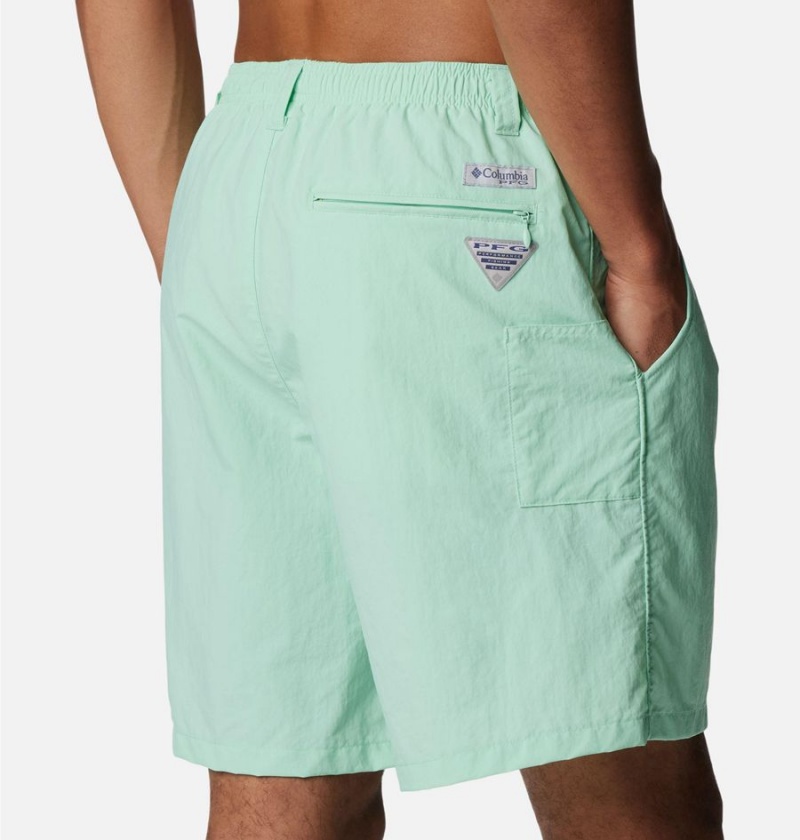 Green Men's Columbia PFG Backcast III Water Shorts | MVEUR-6495