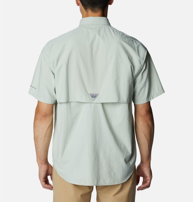 Green Men's Columbia PFG Bahama II Short Sleeve Shirt | JOYVC-8105