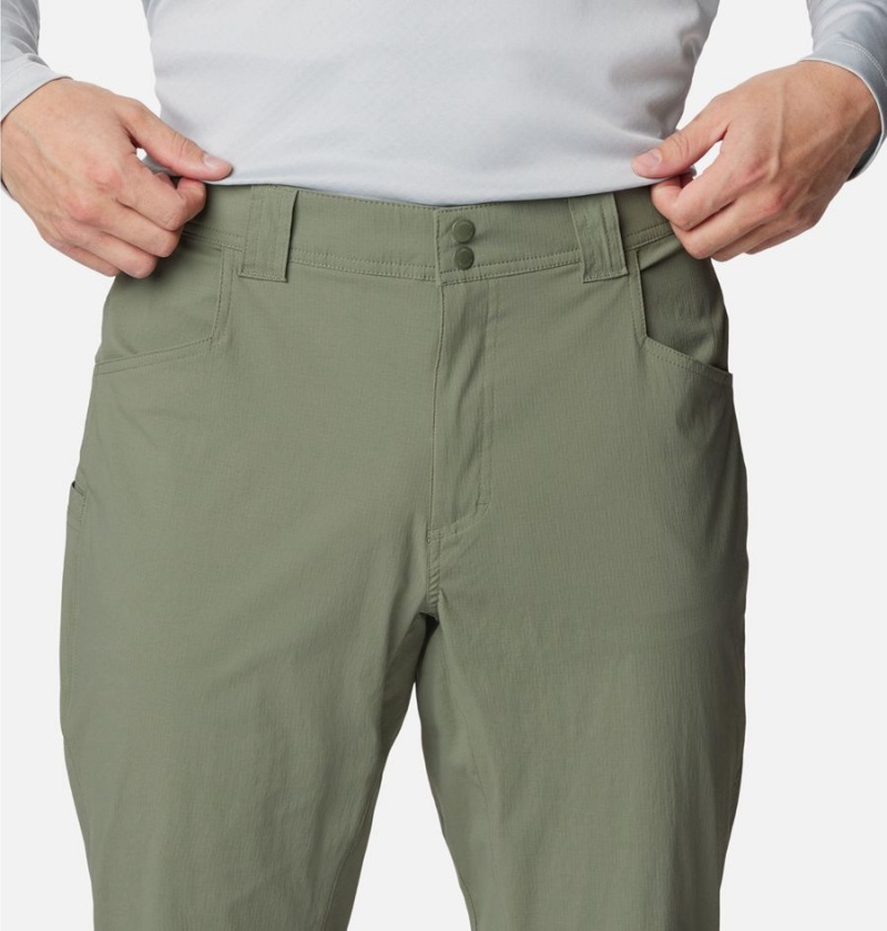 Green Men's Columbia PFG Blood 'N Guts Stretch Pants | HNAIZ-0765