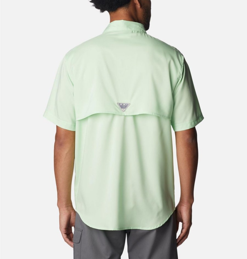 Green Men's Columbia PFG Blood and Guts IV Woven Short Sleeve Shirt | VODWU-0624