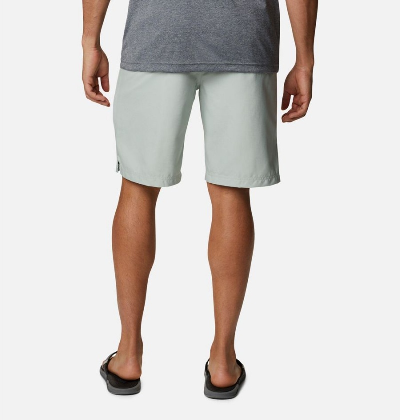 Green Men's Columbia PFG Skiff Guide Shorts | IKYLO-2678