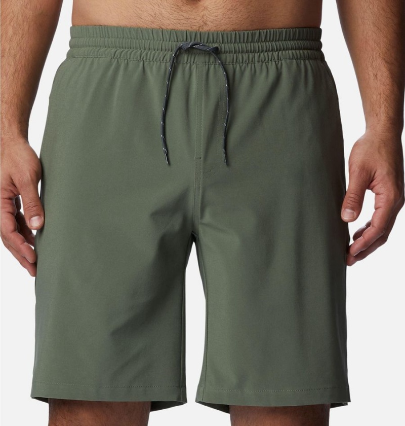 Green Men's Columbia PFG Slack Tide Hybrid Water Shorts | HDTFR-1560