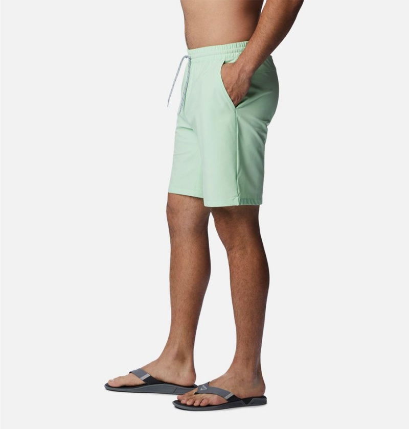 Green Men's Columbia PFG Slack Tide Hybrid Water Shorts | UPKAQ-4190