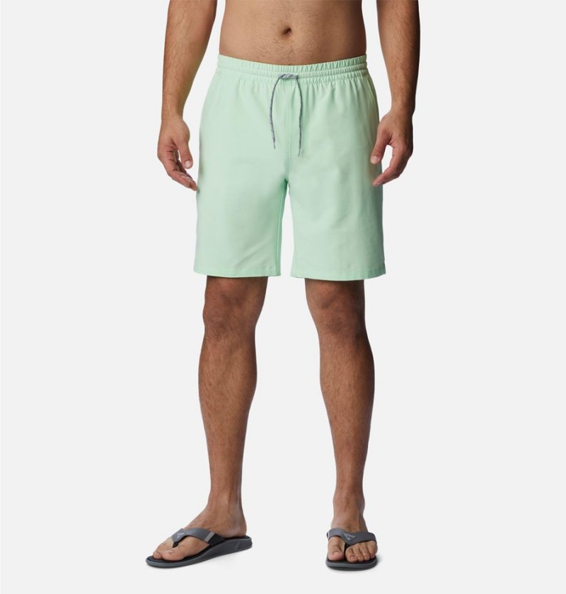 Green Men\'s Columbia PFG Slack Tide Hybrid Water Shorts | UPKAQ-4190