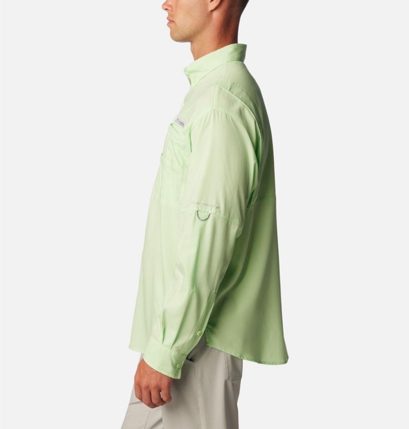 Green Men's Columbia PFG Tamiami II Long Sleeve Shirt | DANYV-8064