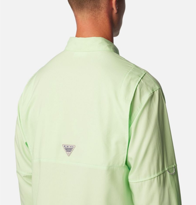 Green Men's Columbia PFG Tamiami II Long Sleeve Shirt | DANYV-8064