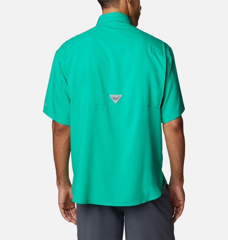 Green Men's Columbia PFG Tamiami II Short Sleeve Shirt | POVQT-4907