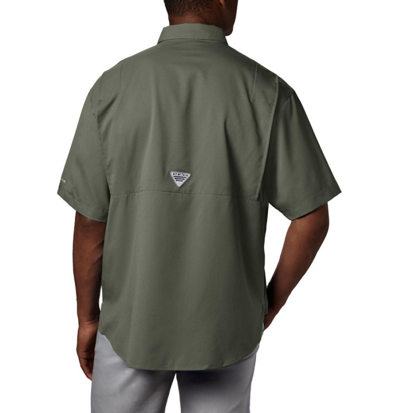 Green Men's Columbia PFG Tamiami II Short Sleeve Shirt | YSAFV-1978