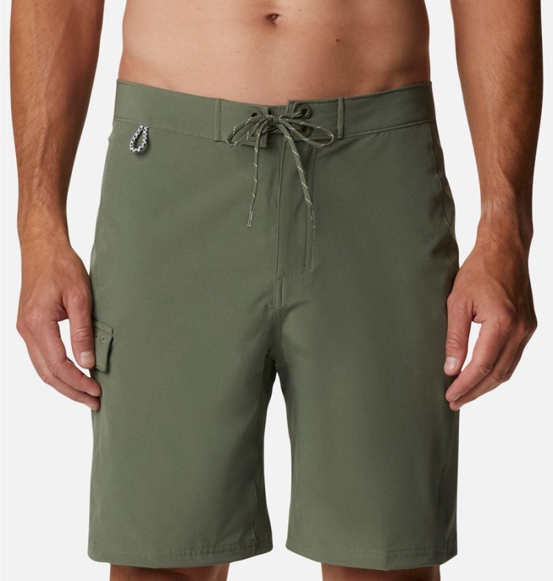 Green Men's Columbia PFG Terminal Tackle Board Shorts | TQNUF-7691