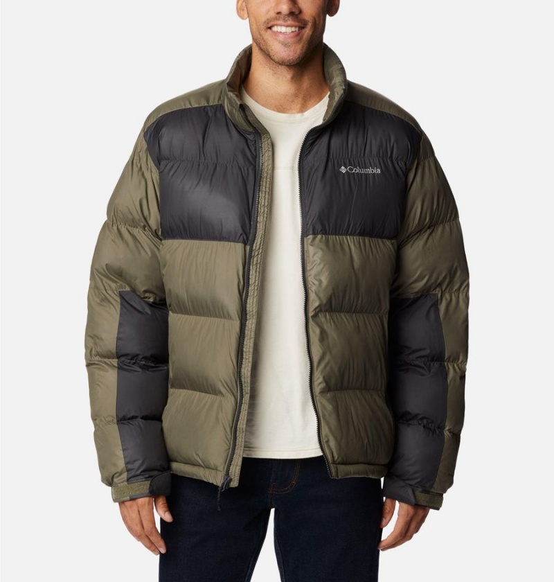 Green Men's Columbia Pike Lake II Insulated Puffer Jacket | RXOHB-7352