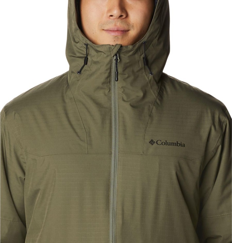 Green Men's Columbia Point Park Insulated Puffer Jacket | EVWQS-7018