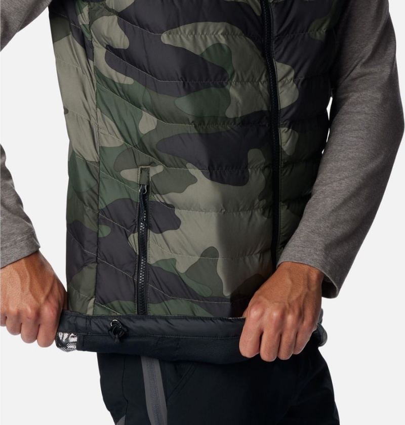 Green Men's Columbia Powder Lite Vest | PTCVR-8453