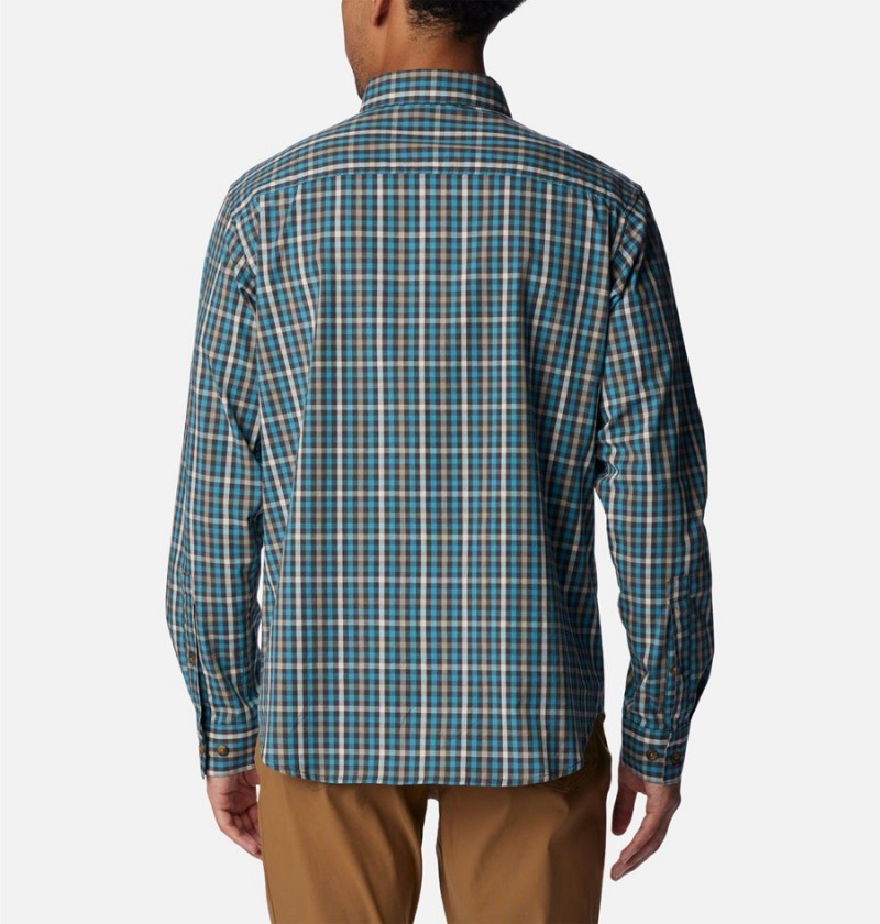 Green Men's Columbia Rapid Rivers II Long Sleeve Shirt | WPHXT-6207