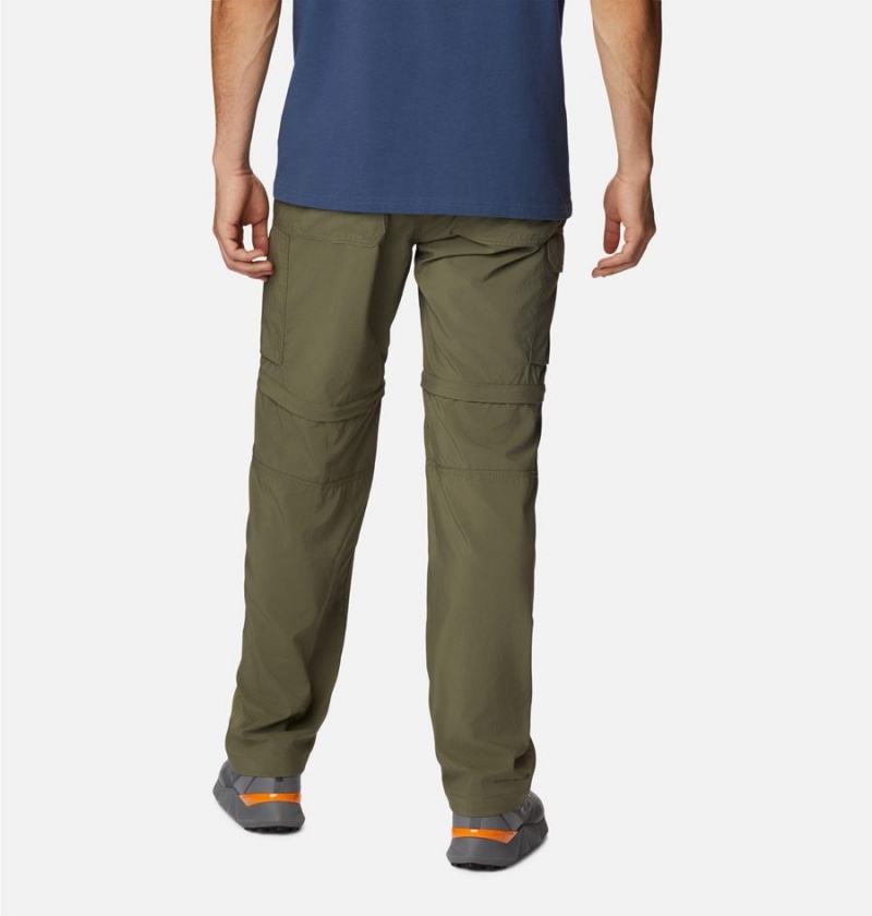 Green Men's Columbia Silver Ridge Utility Convertible Pants | KGEOY-8027