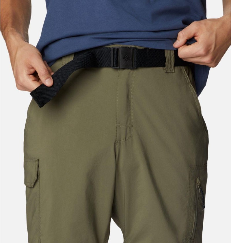 Green Men's Columbia Silver Ridge Utility Convertible Pants | KGEOY-8027