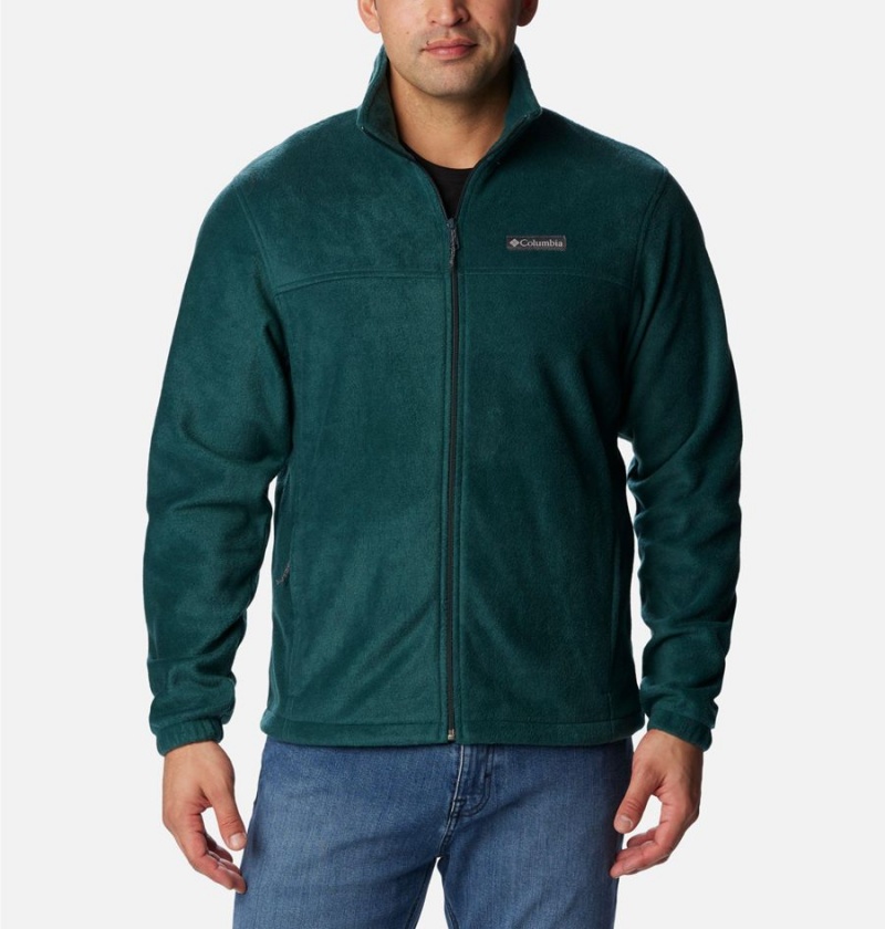 Green Men\'s Columbia Steens Mountain 2.0 Full Zip Fleece Jacket | QWHUC-5862