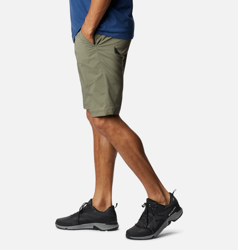 Green Men's Columbia Tech Trail Shorts | LIFZN-5384