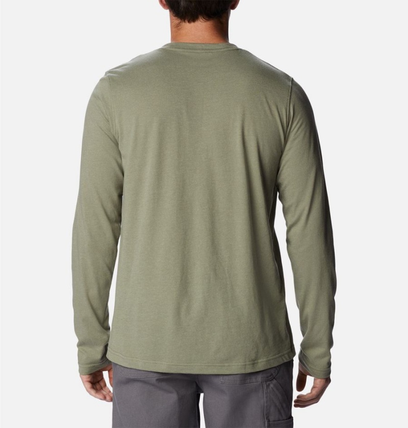 Green Men's Columbia Thistletown Hills Henley T-Shirt | IVCQH-0842