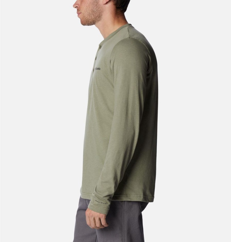 Green Men's Columbia Thistletown Hills Henley T-Shirt | IVCQH-0842