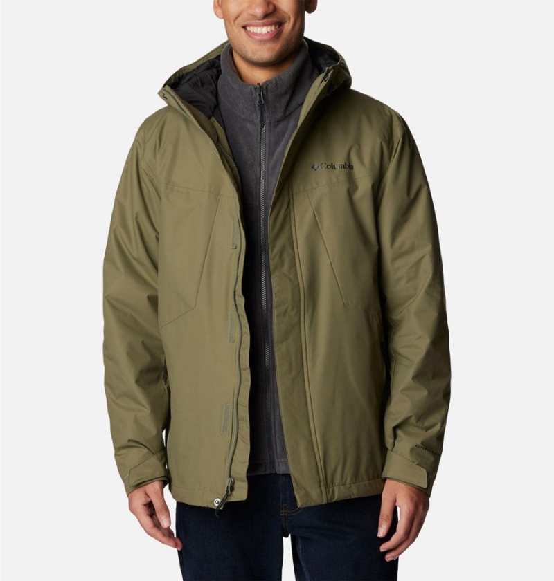 Green Men's Columbia Tunnel Falls Interchange 3 In 1 Jackets | HQTSZ-8912