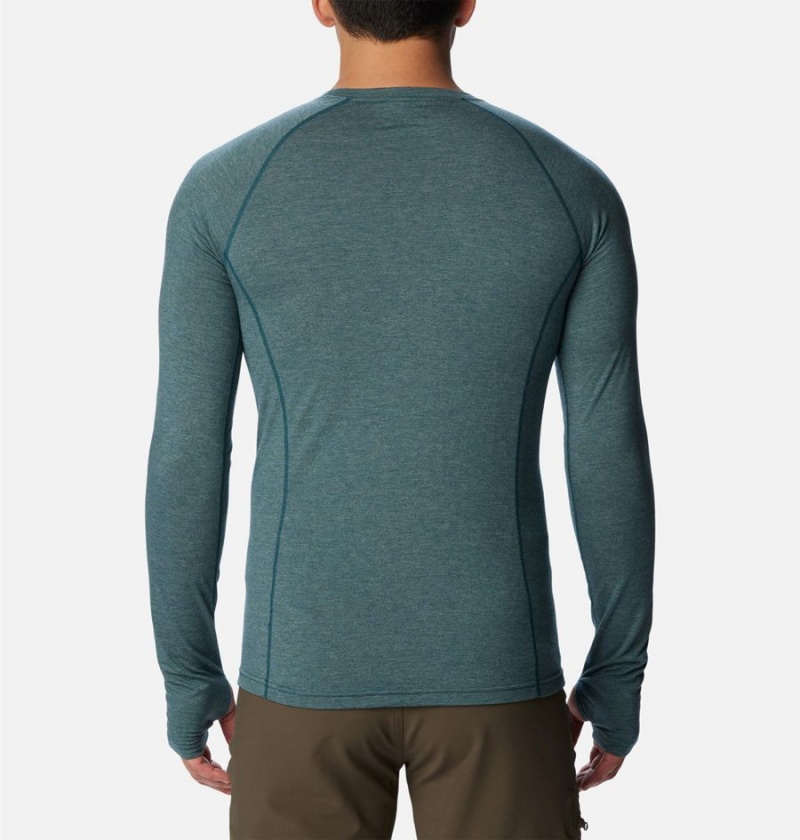 Green Men's Columbia Tunnel Springs Wool Crew Baselayer T-Shirt | ESHRI-5831