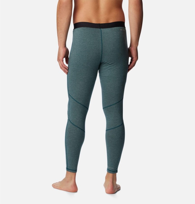 Green Men's Columbia Tunnel Springs Wool Baselayer Tights Pants | CTODY-0516