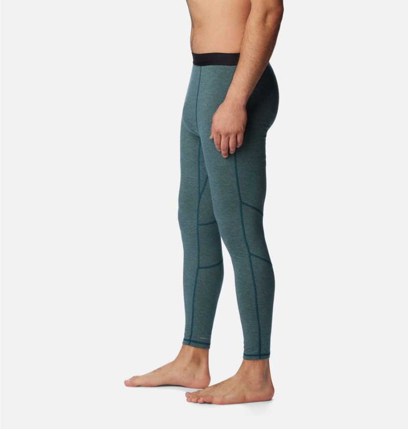 Green Men's Columbia Tunnel Springs Wool Baselayer Tights Pants | CTODY-0516