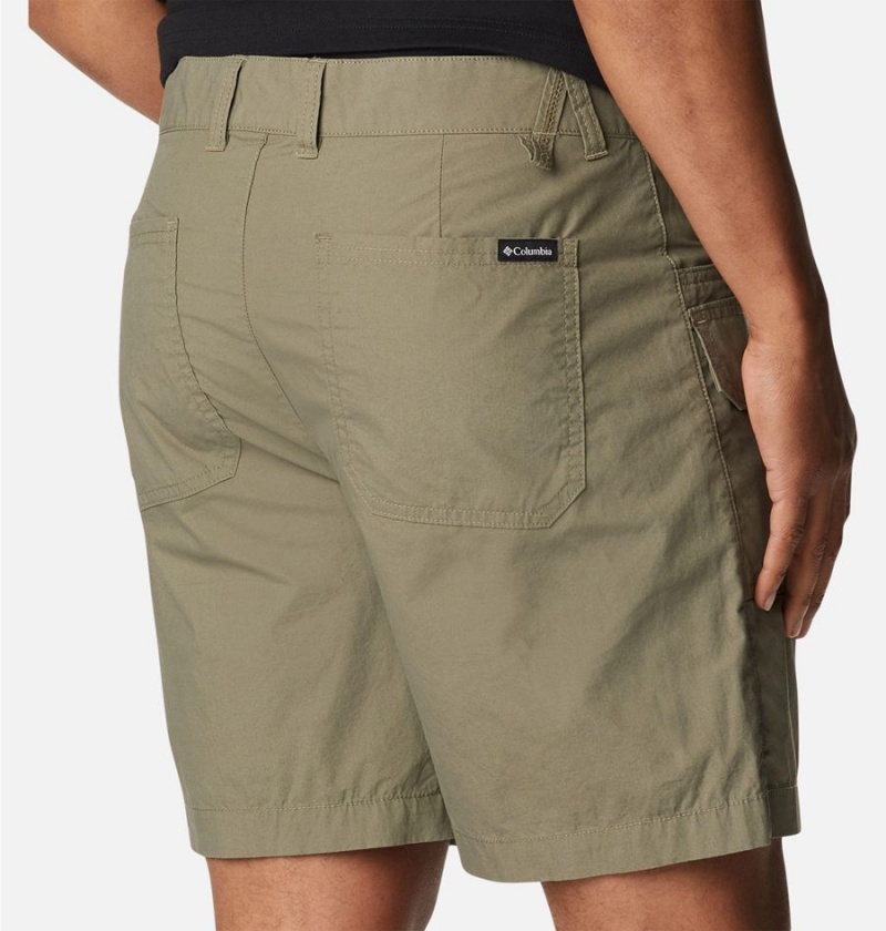 Green Men's Columbia Washed Out Cargo Shorts | PAHLQ-9846